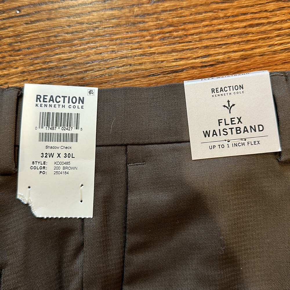 Kenneth Cole Reaction Stretch Slim Fit Dress Pants - Picture 4 of 7